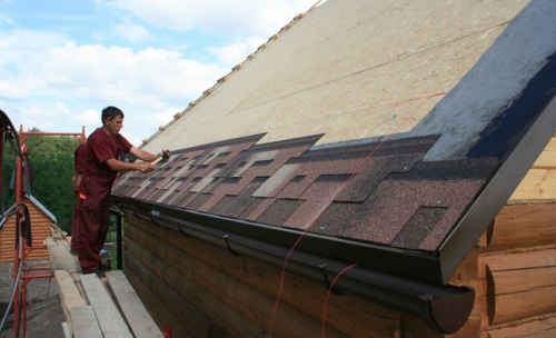 How to cover a roof with soft tiles
