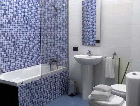 Successful options for finishing a bathroom with tiles