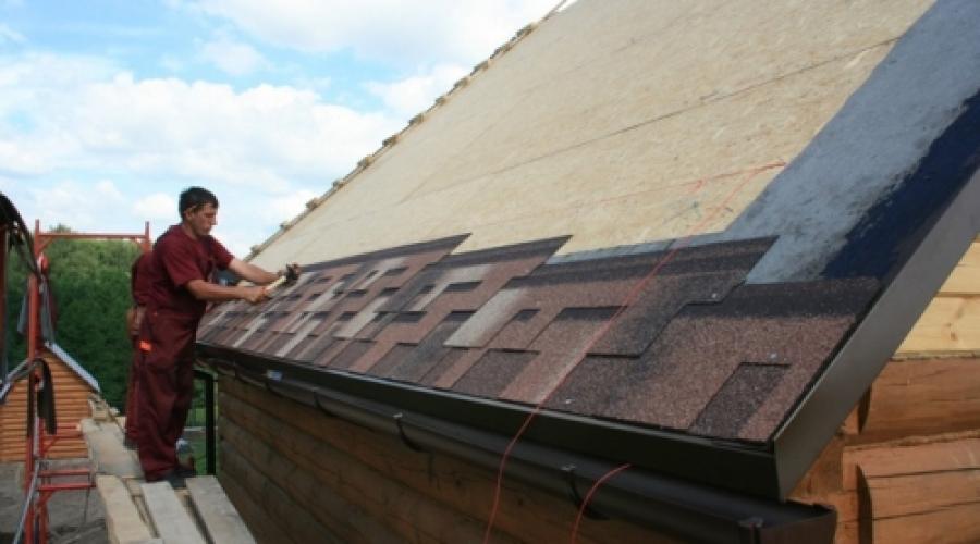How to cover a roof with soft tiles