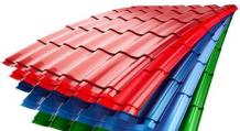 Gama de colores de tejas metálicas y colores populares.