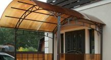 Canopies over the porch - a variety of options