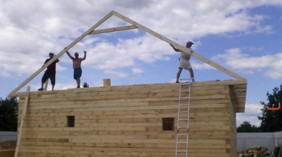 How to make rafters for a bath