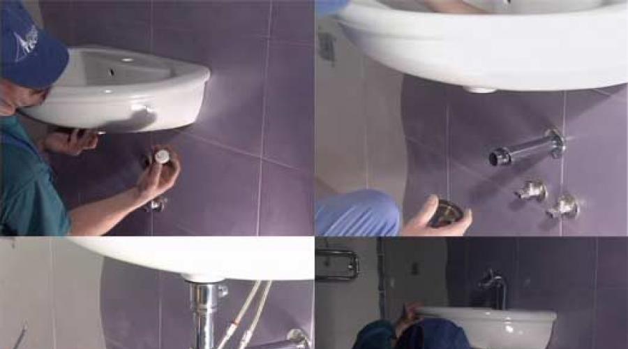 Крепление раковины тюльпан к стене в ванной. Как установить раковину тюльпан в ванной своими руками, видео. Этап #2 – установка запорных кранов и чаши