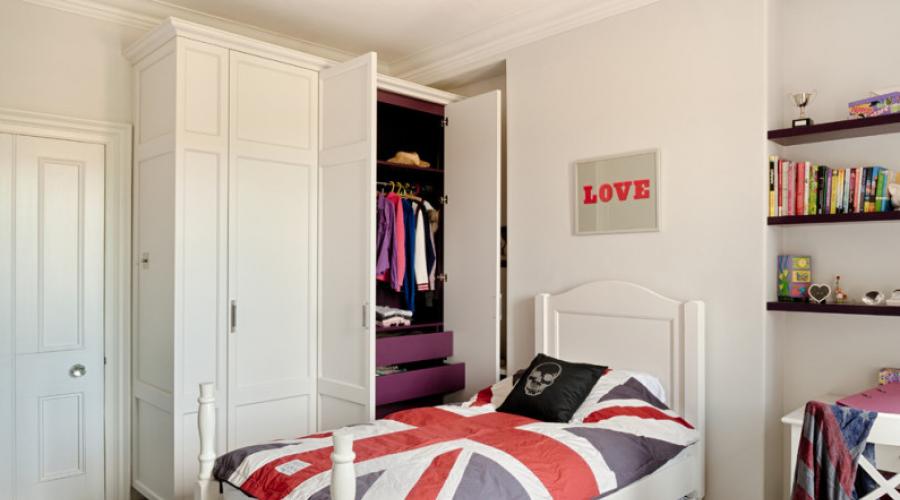 Design de quarto simples para uma menina.  Como escolher o design de interiores certo para o quarto de uma menina?  Dê vida a decisões ousadas