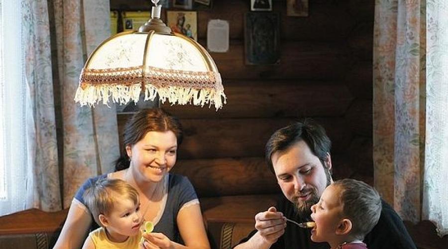 Tradycje prawosławnego wychowania dzieci w rodzinie.  Tradycje prawosławne rodziny rosyjskiej