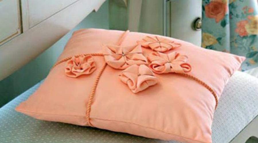 Fundas de almohada para cojines de sofá con sus propias manos.  Almohadas para bebés de bricolaje: patrones, patrones, sastrería.  Consumibles para almohada decorativa