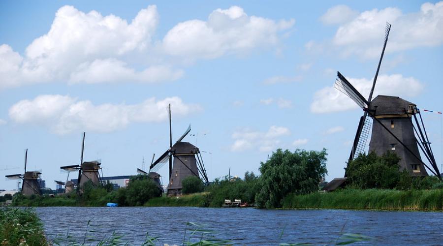 Сколько в голландии мельниц. Голландские ветряные мельницы - символ борьбы с морем. борьбы с морем