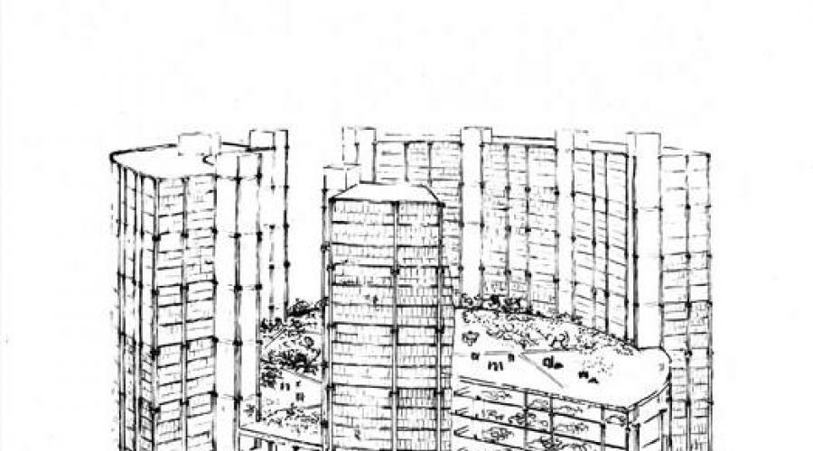 تصريح بناء مبنى سكني متعدد الطوابق.  المراحل الرئيسية للبناء.  بناء منازل من الطوب
