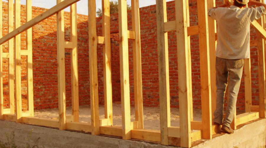 Metal jibs in a frame house.  Jibs as a key element of the reliability of a frame house.  Why you can’t do without cuttings