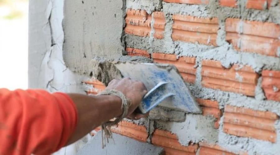 Technology of plastering brick walls.  Plastering a brick wall How to plaster old brick walls