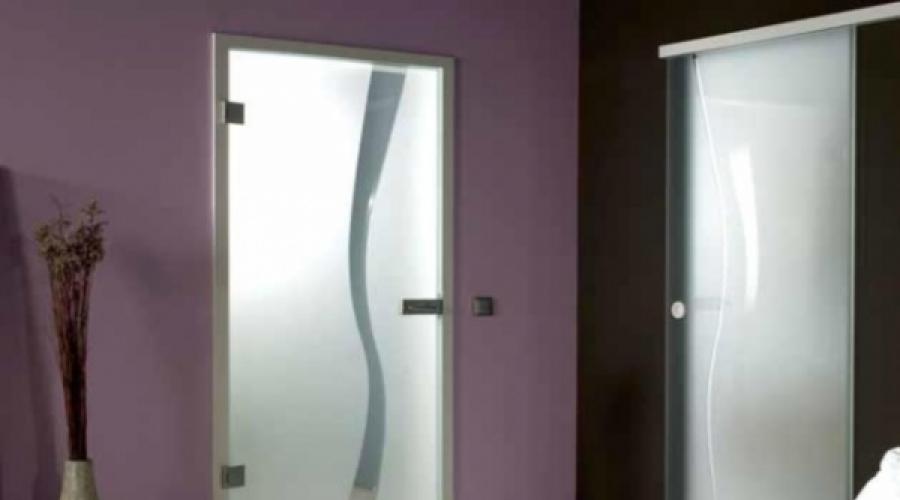 Types of glass for interior doors.  Varieties, installation and replacement of glass for interior doors with your own hands.  Glass door opening options