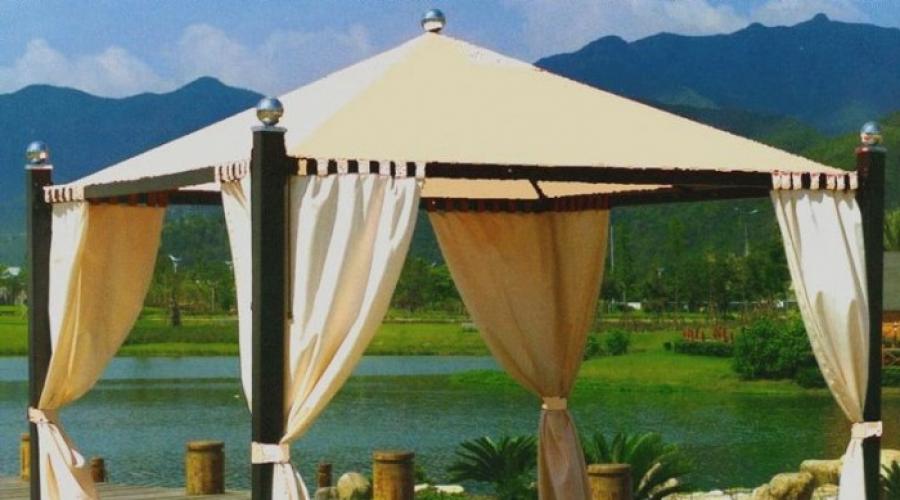 What can you build a gazebo from?  How to make a gazebo with your own hands, photos of different designs.  Site selection and project development