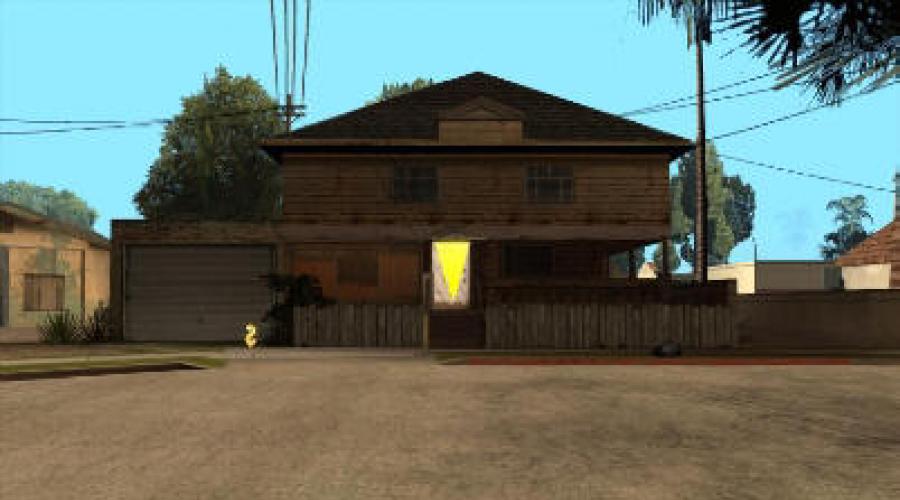 GTA San Andreas : Propre maison (Système de création de maisons).  Codes pour gta san andreas afin que toutes les maisons soient ouvertes, entrez dans n'importe quelle maison Belles maisons à gta san andreas