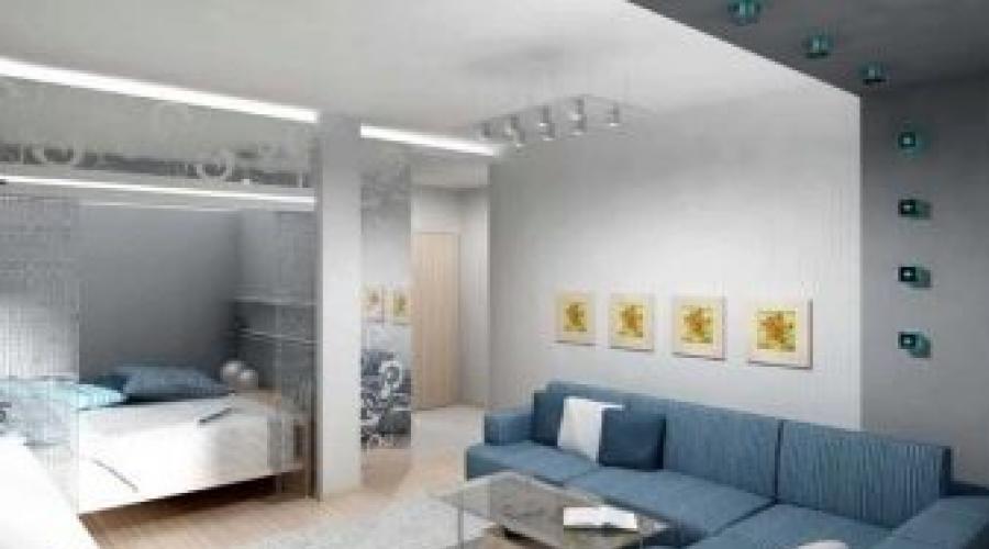 Дизайн проект квартиры студии 40. Составляем проект для ремонта и покажем варианты дизайна однокомнатной квартиры. Нишевые полки для хранения в гостиной
