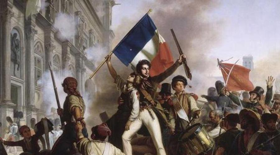 Uczestnicy rewolucji 1830 we Francji.  Postęp rewolucji lipcowej (1830)