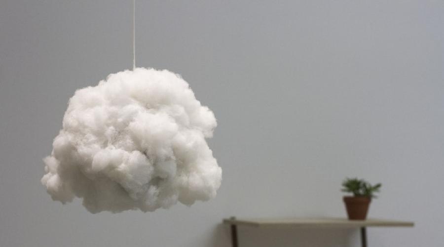 Jak zrobić naturalistyczne świecące chmury (i nie tylko) do dekoracji.  Niezwykła lampka chmurka DIY Cloud wykonana z butelki i waty