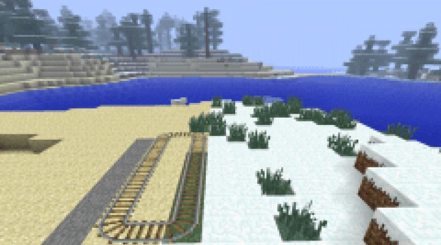 What is an electric railway in Minecraft?  Construction of the railway.  Simple single lane tracks