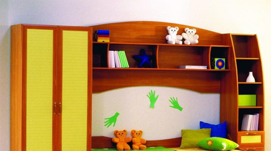 Interesting furniture for a children's room in interior design.  Section: Children's furniture Samples of children's furniture for home