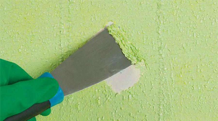 Jak usunąć starą farbę ze ścian: przegląd różnych metod.  Usuwanie starej farby ze ścian: narzędzia i techniki Środek do usuwania farby olejnej do ścian