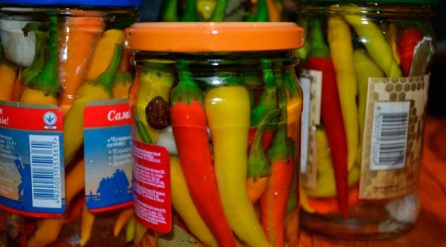 How to preserve hot peppers recipes.  The easiest ways to prepare pickled hot peppers for the winter.  Pickled hot peppers - a recipe for making capsicums for the winter