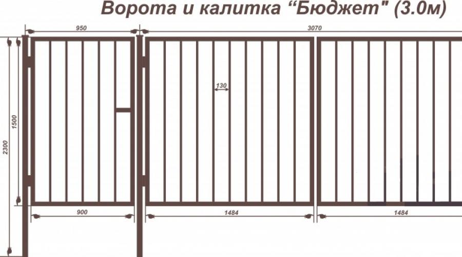 Ворота из профлиста своими руками. Чертежи, схемы, инструкция. Раздвижные ворота своими руками (57 фото) — виды, особенности, инструкция по установке Ворота сварные распашные своими руками