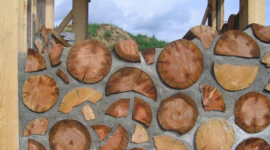 Стены из дров. Дом из глиночурки своими руками – технология строительства. Глиночурки: Фото домов из дров