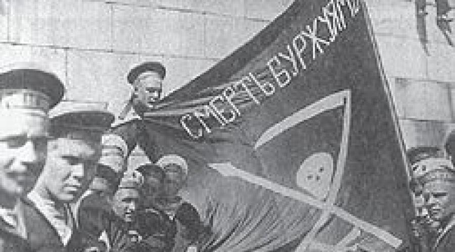 События революции 1917 г. Октябрьская революция