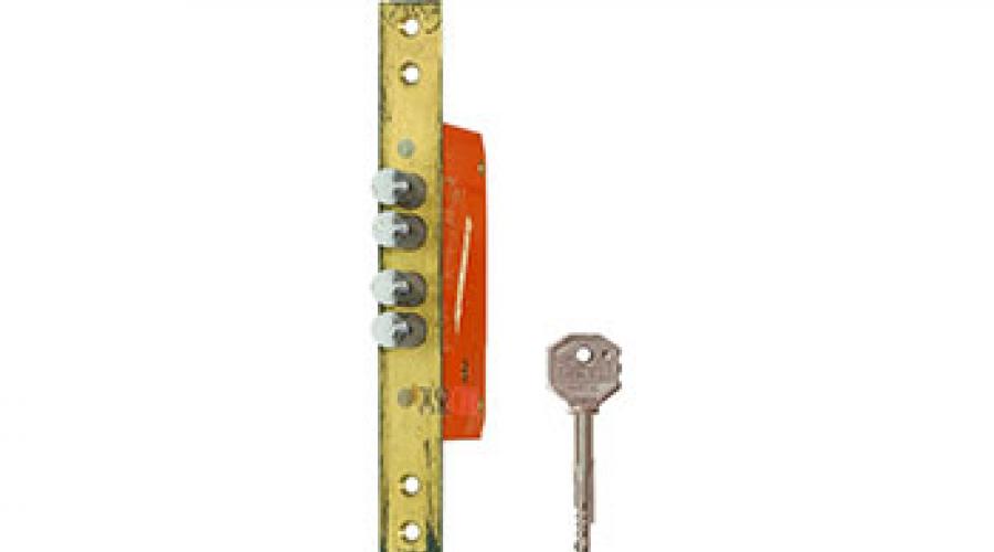Fayn lock with cross key.  Opening, replacing, installing Fayn locks.  Safety mechanisms and fittings