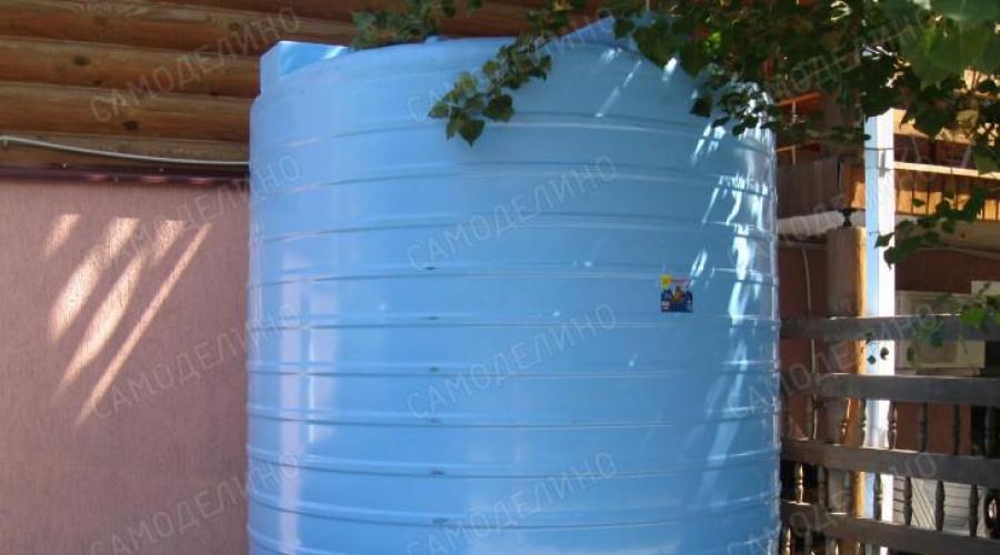 Do-it-yourself water supply in the country from pipes.  Do-it-yourself summer water supply at the dacha.  Option 1.  Water supply from a well