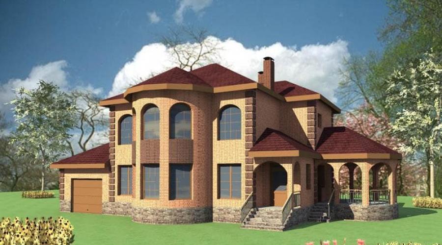 Двухэтажный дом с гаражом: красивые идеи для строительства. Практичный проект дома с гаражом Эскизы домов с гаражом