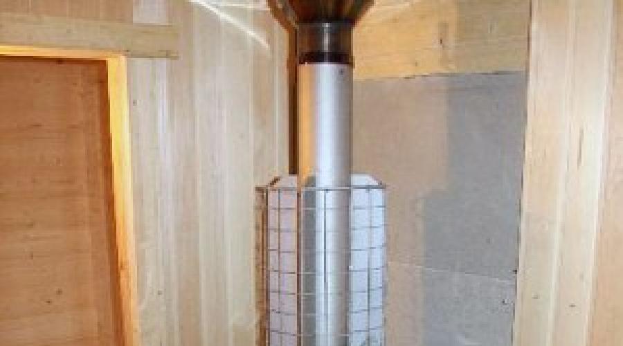 Правила монтажа дымохода для банной печи. Какие бывают трубы для банных печей. Определение сечения дымовой трубы для бани