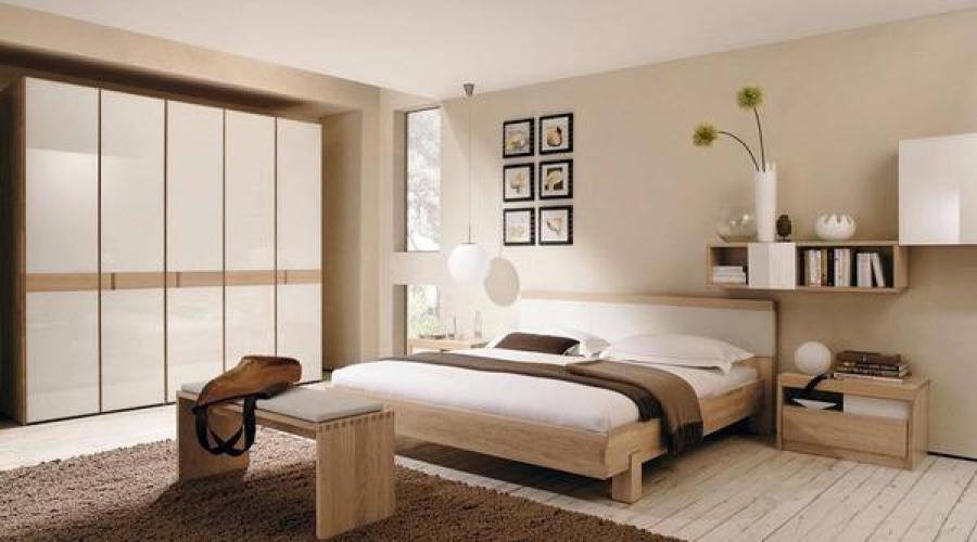 رنگ های آرام و روشن در فضای داخلی اتاق خواب نمونه عکس.  رنگ دیوارهای اتاق خواب با چه رنگ هایی بهتر است اتاق خواب را بسازیم