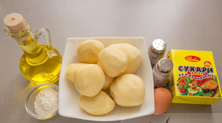 Batatas empanadas crocantes.  Batatas assadas na farinha de rosca no forno Como fritar batatas na farinha de rosca