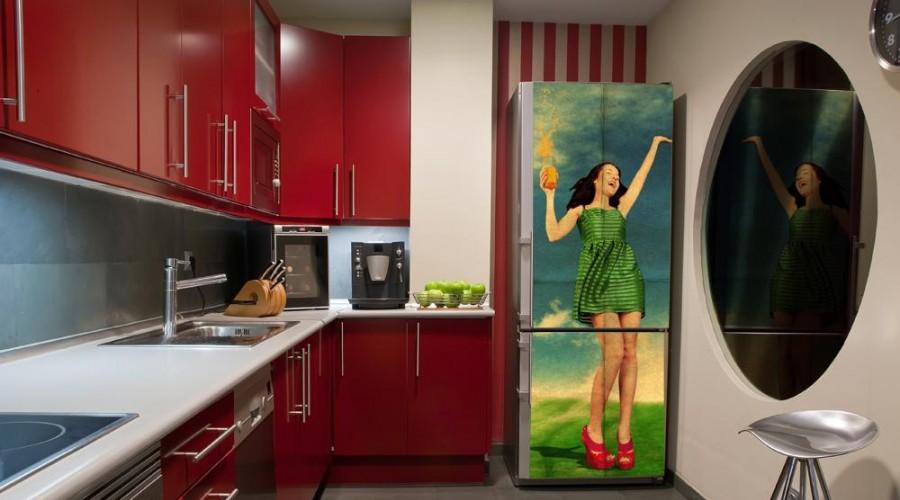 Какой возможен декор холодильника. Декор холодильника своими руками: как можно украсить бытовую технику Как красиво обклеить старый холодильник