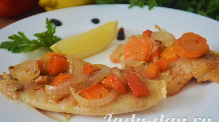 Tilapia fillet in the oven: recipes with potatoes, vegetables, cheese.  Tilapia stewed with vegetables Tilapia fillet in the oven with vegetables recipes